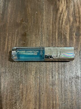 L'Oreal Plump  Ambition Hyaluron Lip Oil - Crystal Ice Holographic Silver Cap